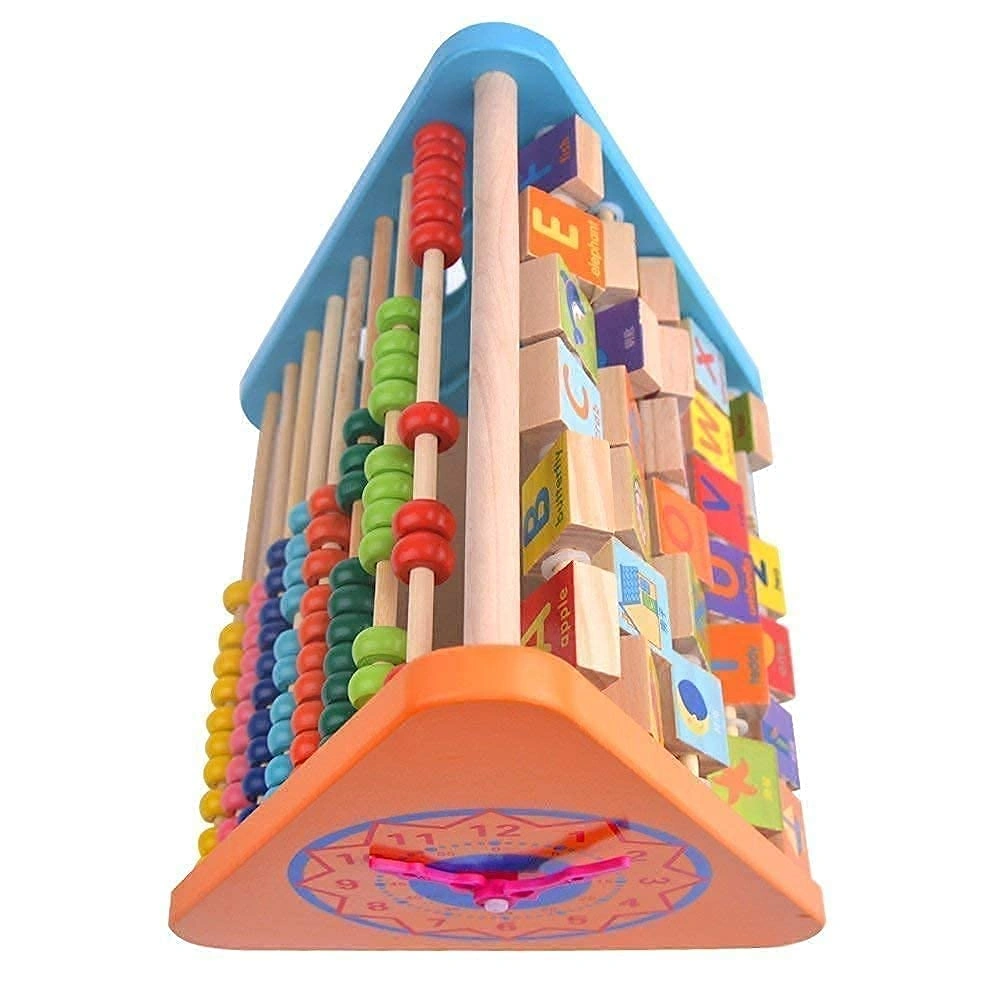 5-in-1 Wooden Activity Triangle Learning Toy