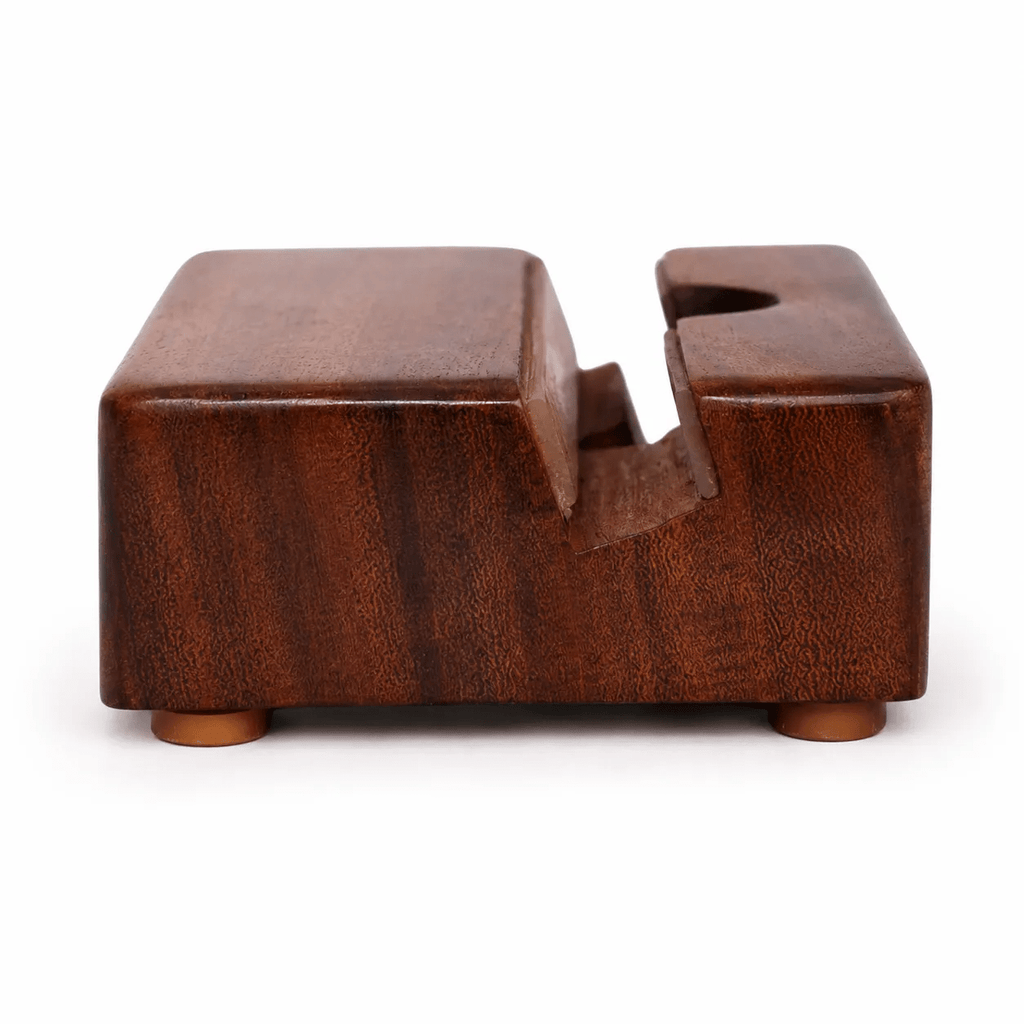 Sheesham Wood Mobile Stand – Handcrafted Wooden Phone Holder for Desk & Office